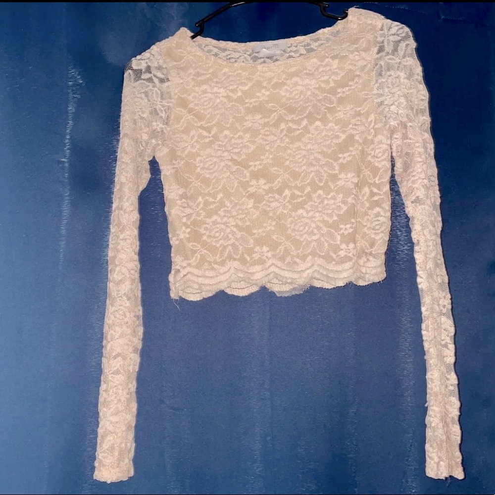 Sexy Crop Top Laced Shirt